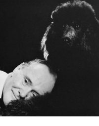 Jack with his beloved standard poodle, Chloe